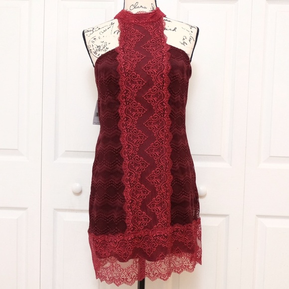 Free People Natasha Sheath Lace Dress 🙌🏻✨⏰💭🤝⌛️ Size Large NWOT - Picture 1 of 14